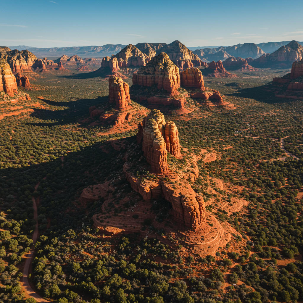 Jeep tour driving through Sedona desert trails